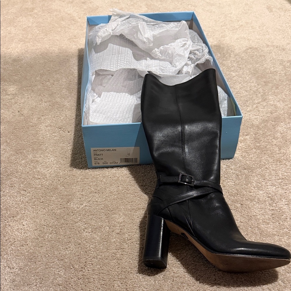ANTONIO MELANI Black Heeled Boots